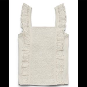 Justice girl smocked ruffle garment dye thank size